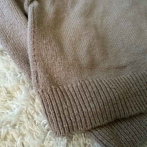 Pilcro Cropped & Collared Cable-Knit Cardigan Sweater - Picture 7 of 10